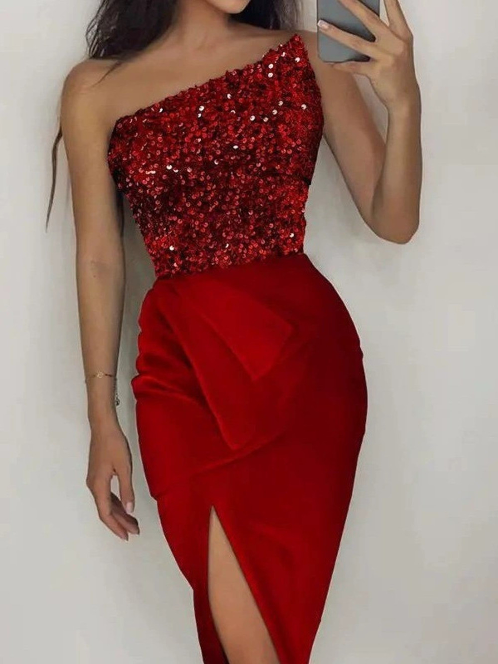 ZARA Elegant Sexy Sequin Strapless Bodycon Evening Dress